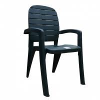 Кресло пластиковое Прованс, тёмно-зеленое