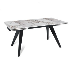 Стол раскладной Рейн (160+40+40), керамика глянцевая Top Pandora