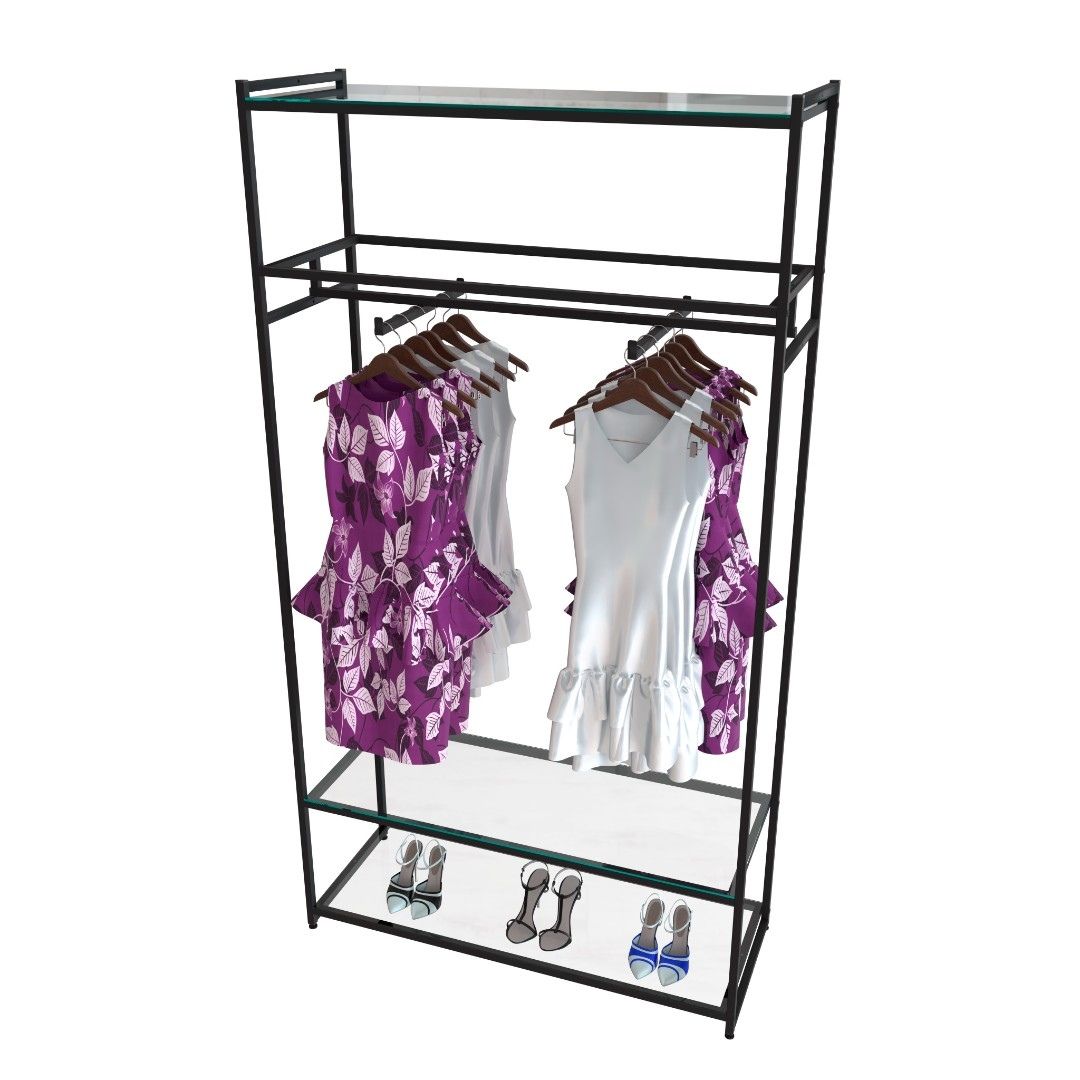 Стеллаж для одежды в стиле Лофт A22120-12