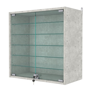 Витрина настенная №1-5АГ, Метрополитан Грей