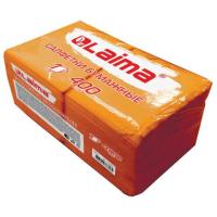 Салфетки бумажные 400 шт., 24х24 см, "Big Pack", оранжевые, 100% целлюлоза, LAIMA, 114729