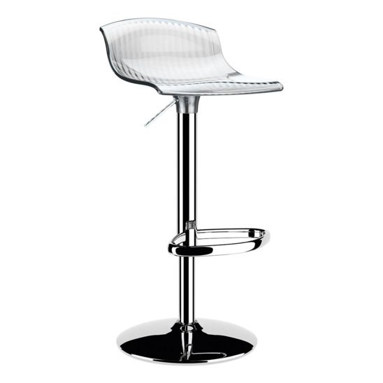 Стул прозрачный барный Aria