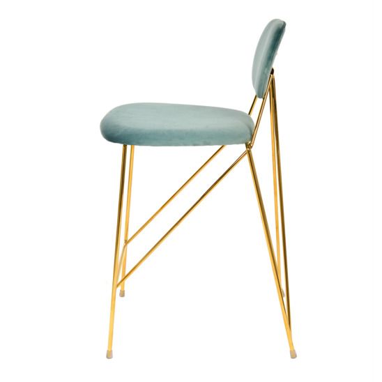 Стул Элис полубарный, мятный, 65 см для кухни