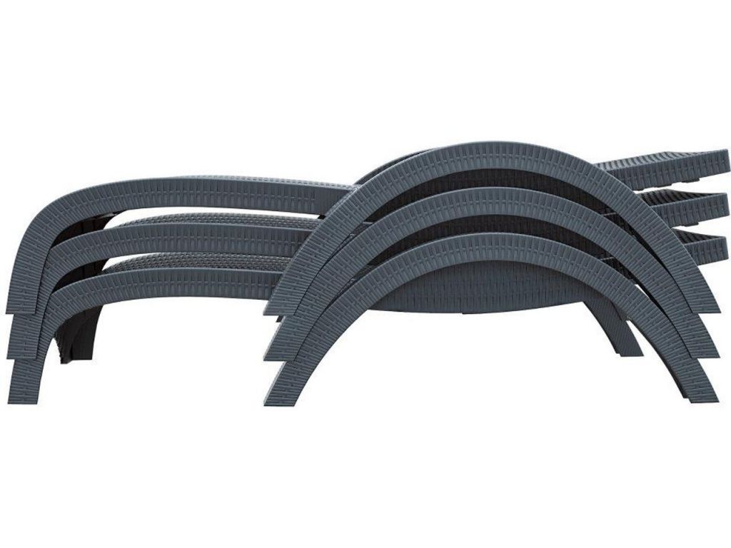 Шезлонг пластиковый GS 1009 (Fiji) белый