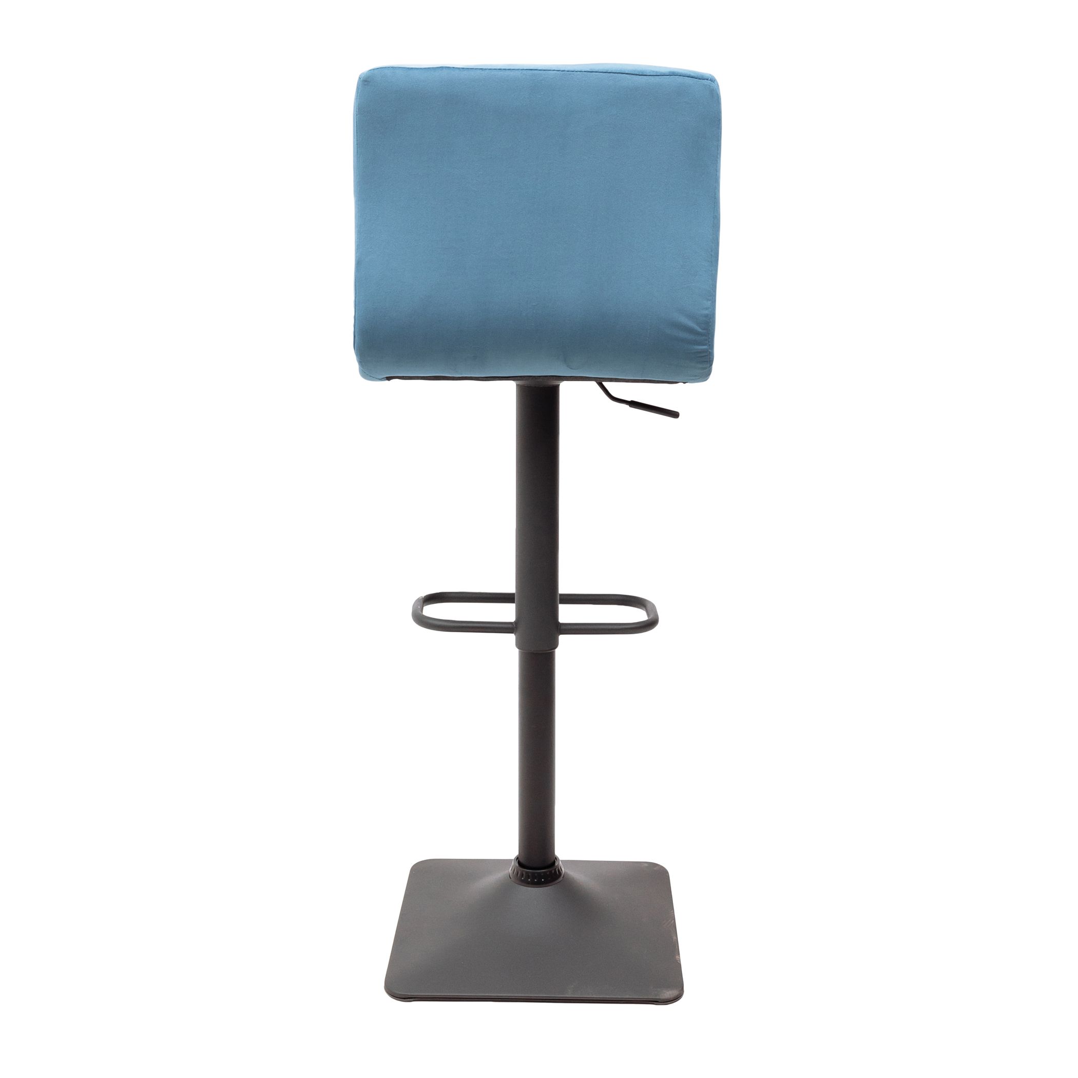 Стул барный Amazon, темно-лазурный, велюр