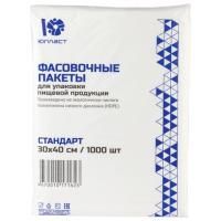 Пакеты фасовочные КОМПЛЕКТ 1000 шт., 30х40 см, ПНД, 7 мкм, ЭКОНОМ, ЮПЛАСТ, евроупаковка, ЮФАС0003