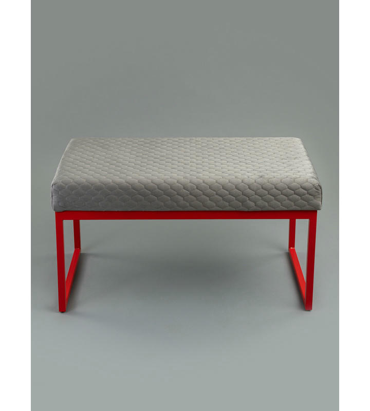 Банкетка Марсей 76-44 (серый/красный)