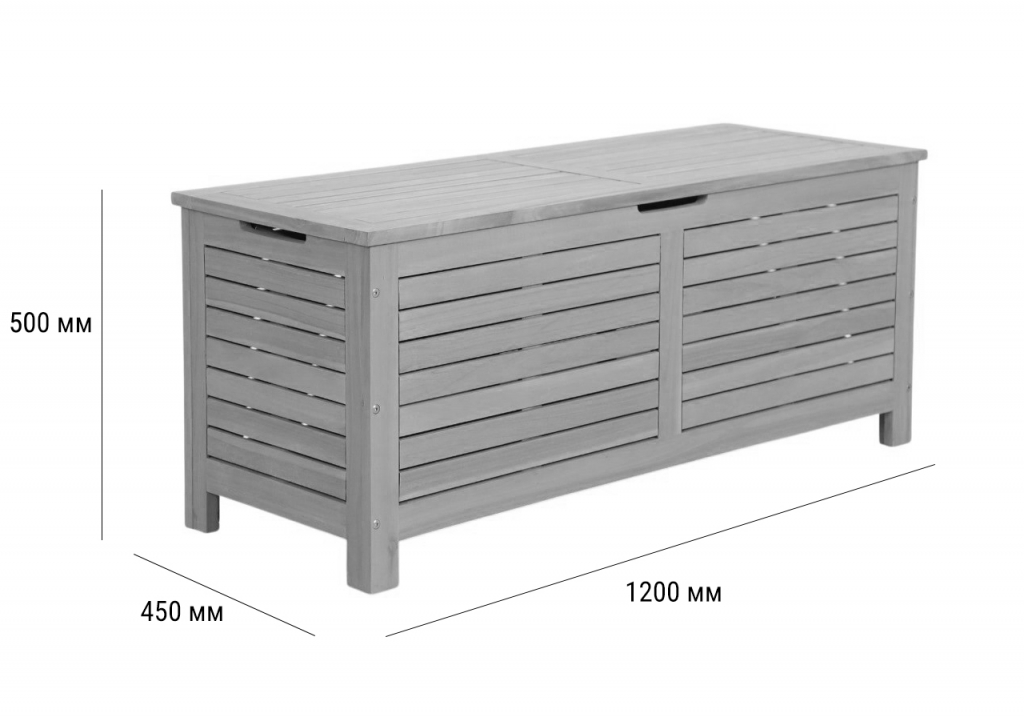 Сундук деревянный Eloise песочный