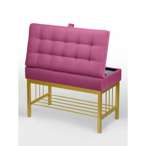 Банкетка Н-76 (золото/розовый)