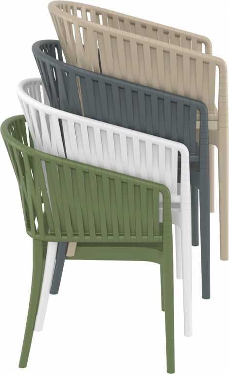 Кресло пластиковое Portofino оливковый