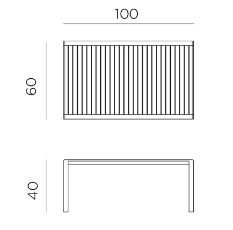 Столик пластиковый кофейный Aria 100 тортора