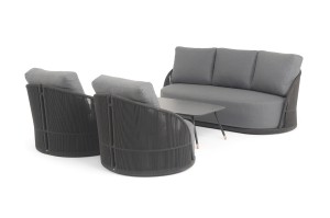 "Монтелла" лаунж-зона 5-местная плетеная из роупа (веревки)