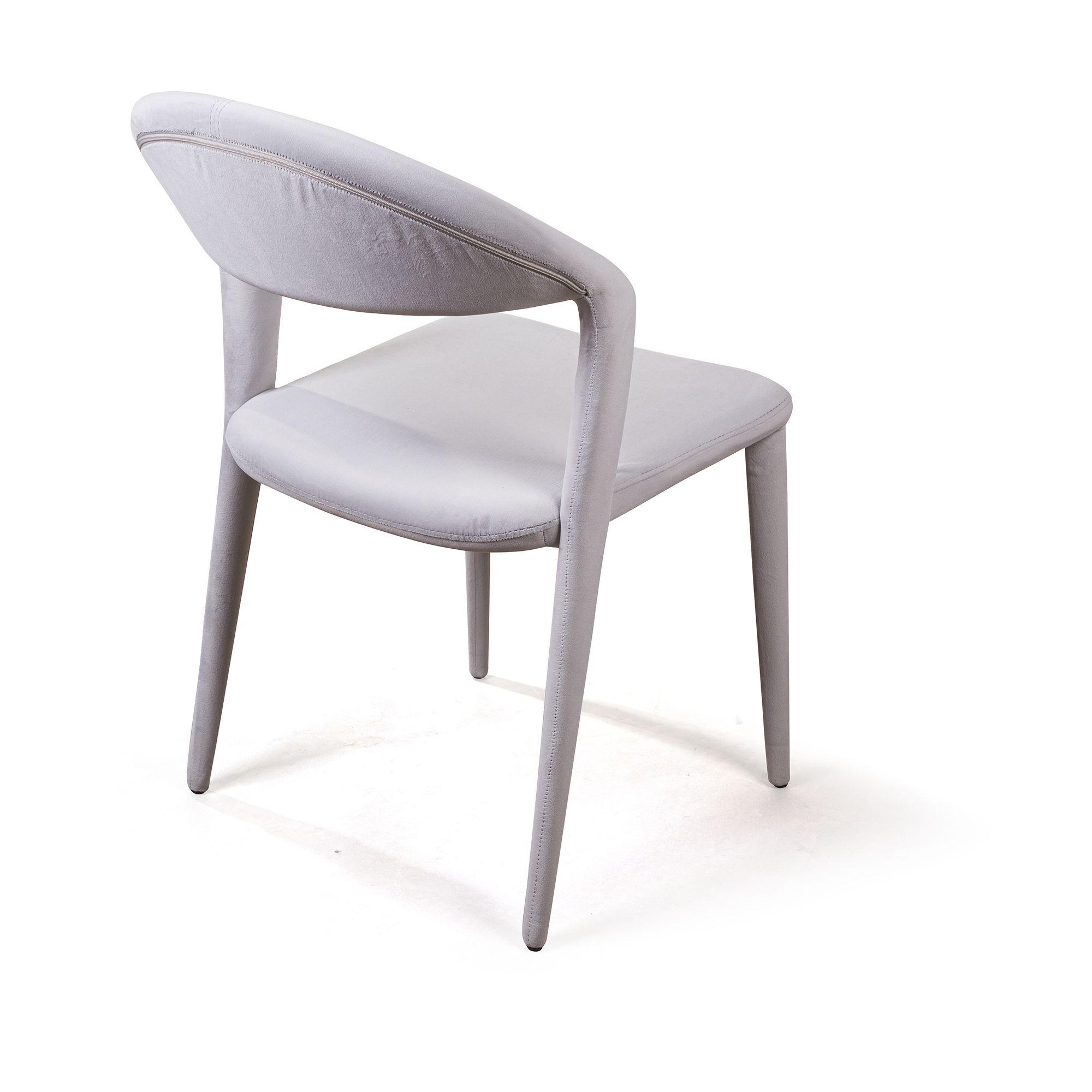 Стул Асти, бархат светло-серый