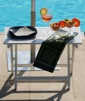 Столик металлический складной кофейный Small Table серебристый