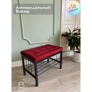 Банкетка Сканди-60 (красный/черный)