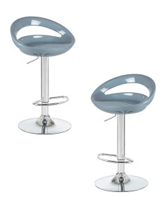 Набор 2 шт Стул барный DOBRIN DISCO, серый