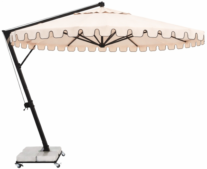 Зонт профессиональный Ø3.5 м Banana черный, натуральный, черный