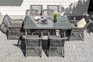 "Латте" обеденная группа плетеная