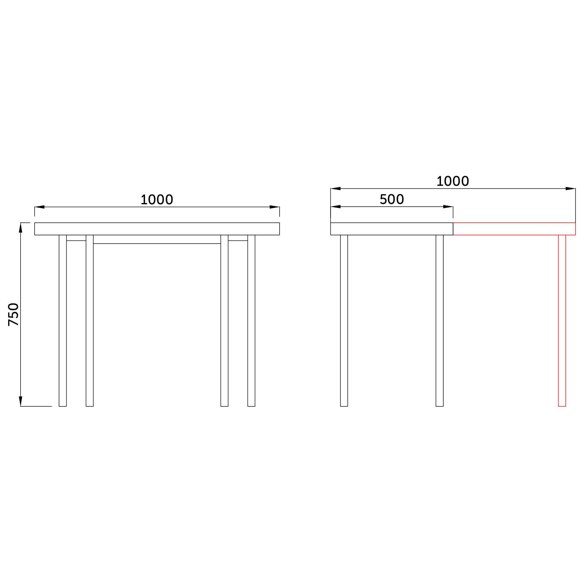 Стол-консоль Далис, дуб белый крафт, лдсп