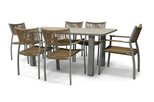 "Витория" обеденная группа плетеная