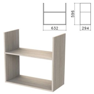 Полка навесная настенная "Бюджет", 632х294х596 мм, дуб сонома, 402668-091