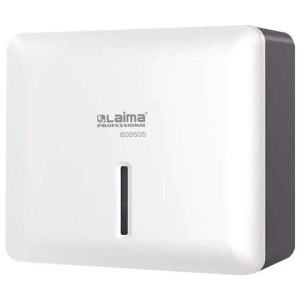 Диспенсер для полотенец LAIMA PROFESSIONAL SUPER (Система H2), Z-сложения, ABS-пластик, белый, 609505