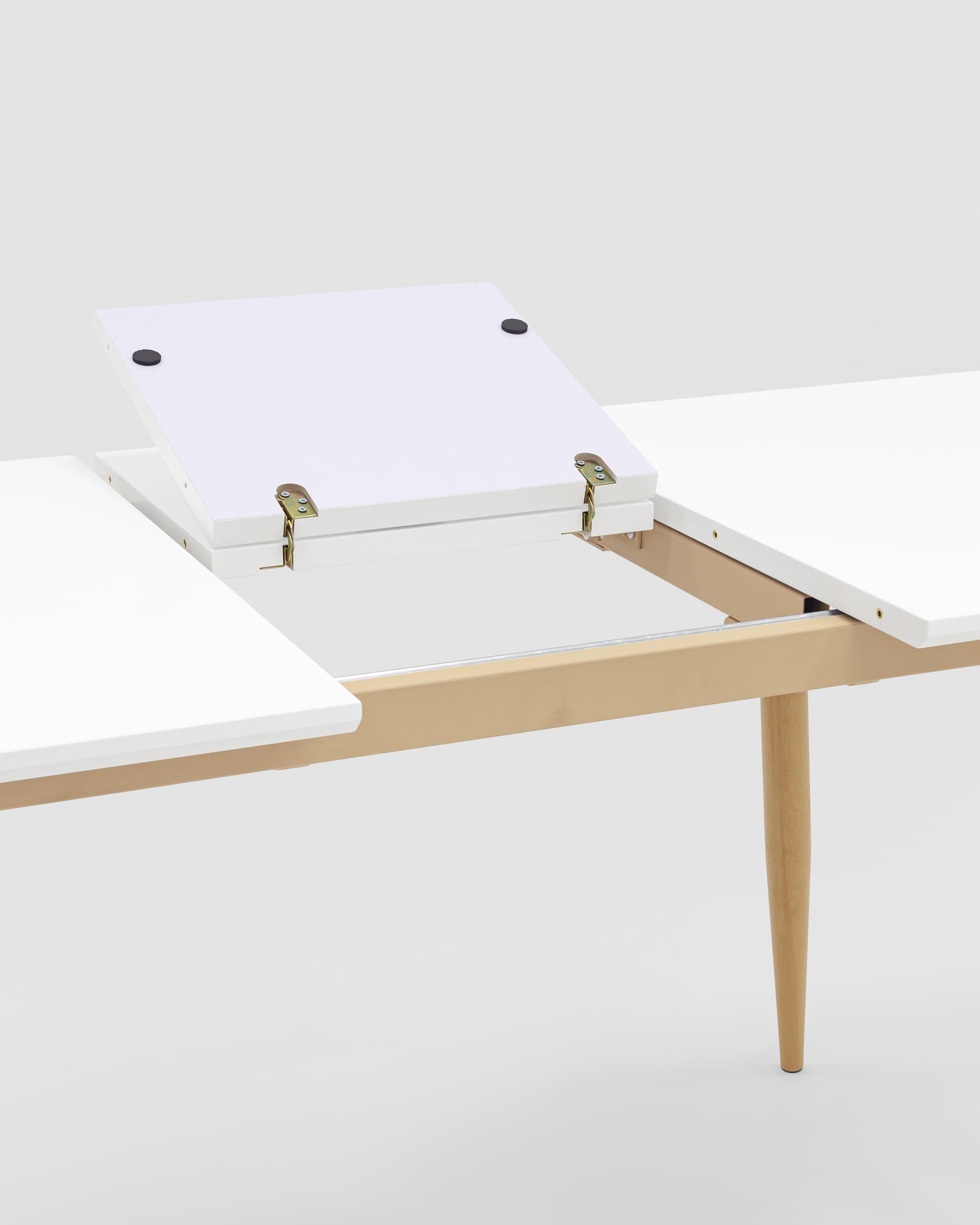 Стол обеденный Стокгольм раскладной 120-160*80 белый