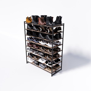 Стеллаж для обуви в стиле Лофт BOTTI 1550-08-1 (без полок)