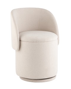 Пуф-трансформер Таунсвилл вращающийся с ящиком букле молочный