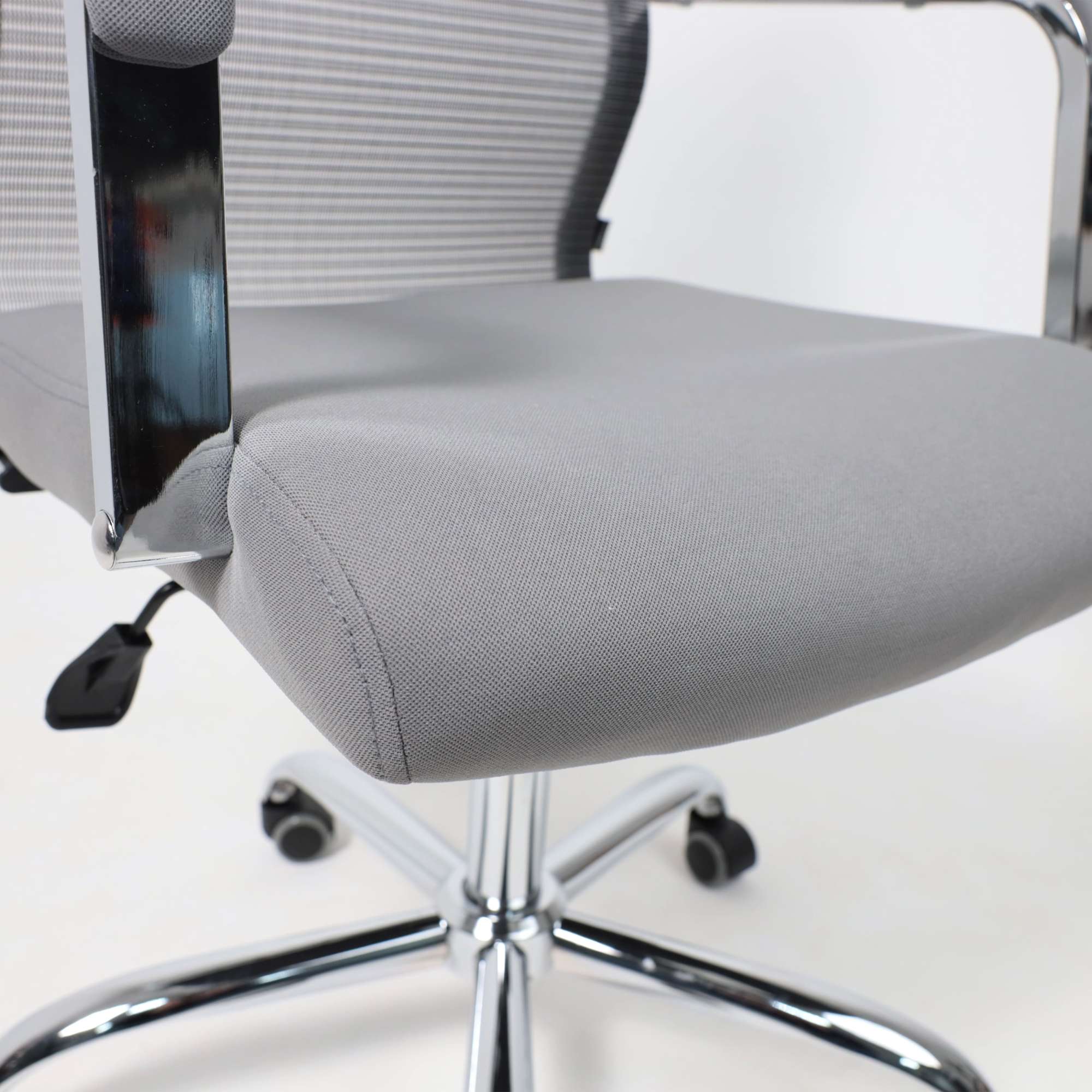 Кресло поворотное Grid, серый, армированная сетка