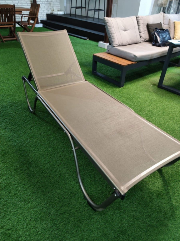 Шезлонг-лежак металлический Ankara тортора