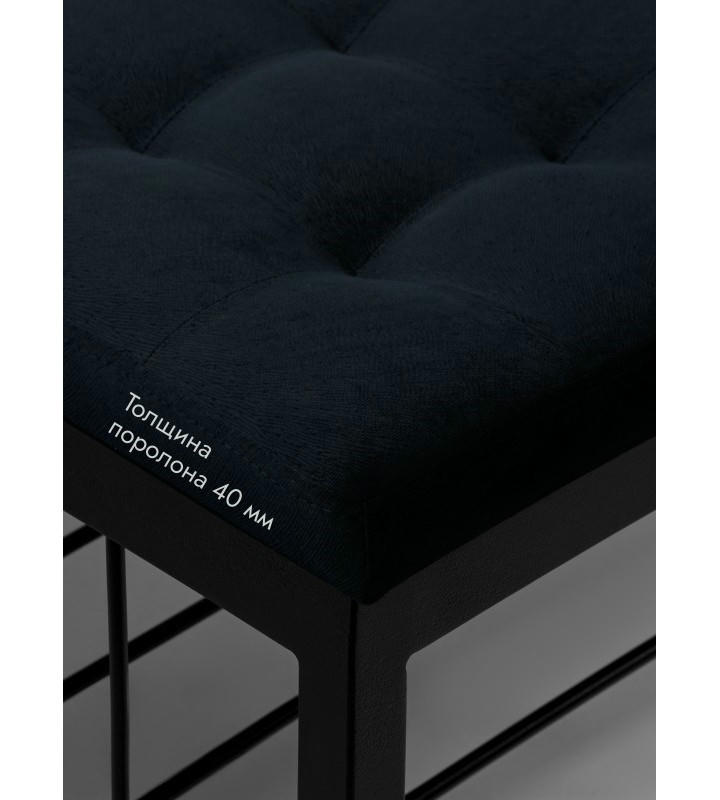 Банкетка Сканди-76-1 (черный/черный)