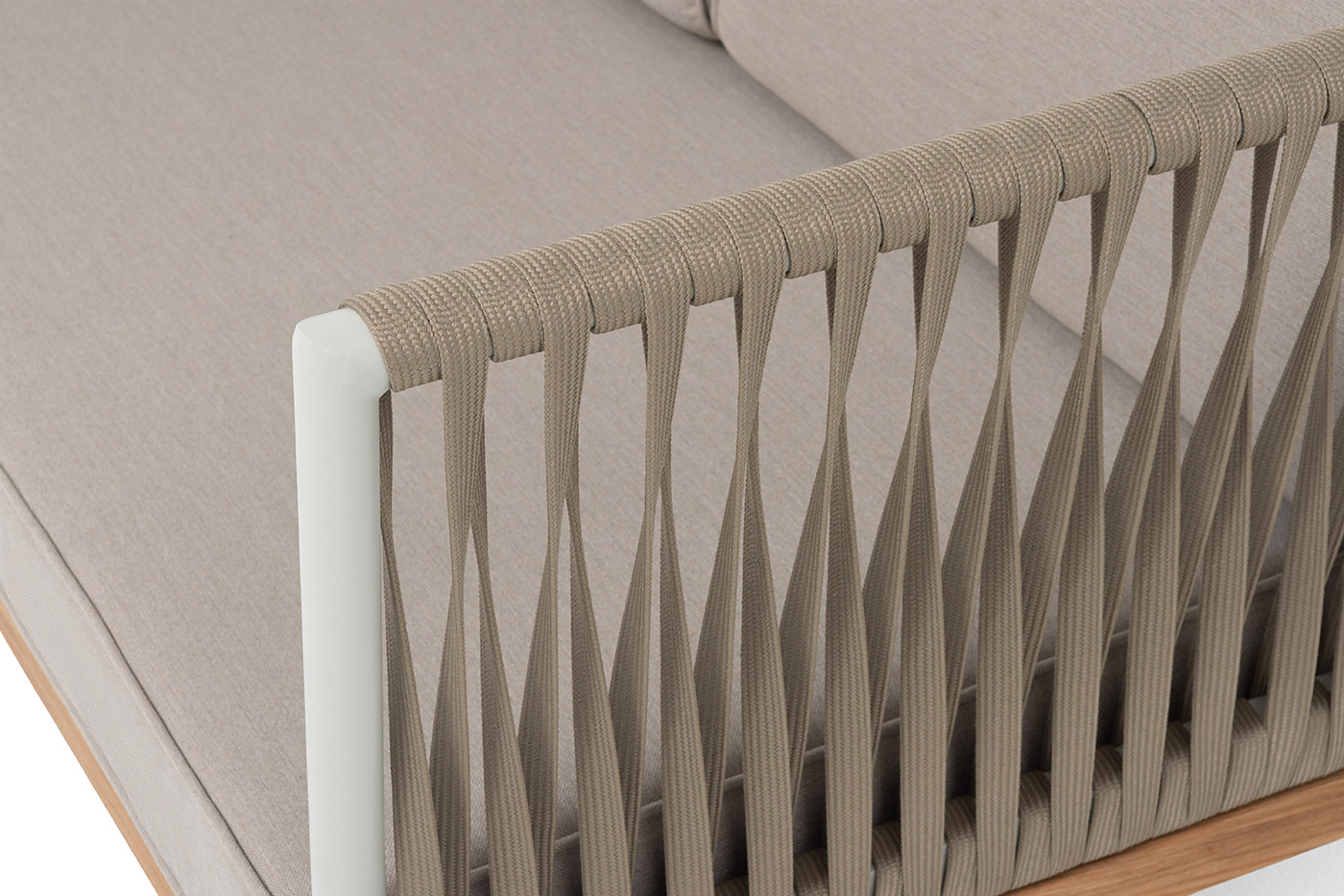 "Касабланка" диван 2-местный плетеный из роупа