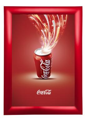 Рамка Клик ПК-25, 45°, А2, красный глянец RAL-3020