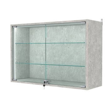 Витрина настенная с регулировочными полками №3-1АГ-РЕГ-П, Метрополитан Грей