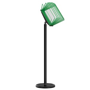 МАЧТА-03.А4.Bk/Gn Демосистема напольная черная 10 зеленых панелей А4