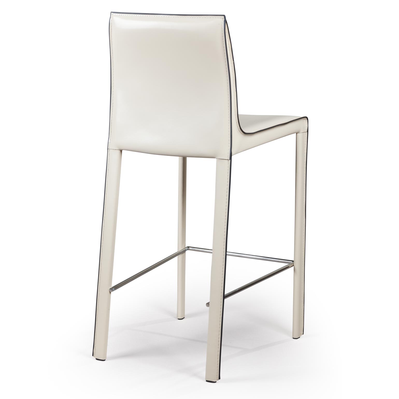 Стул полубарный Барри, кожа бежевый