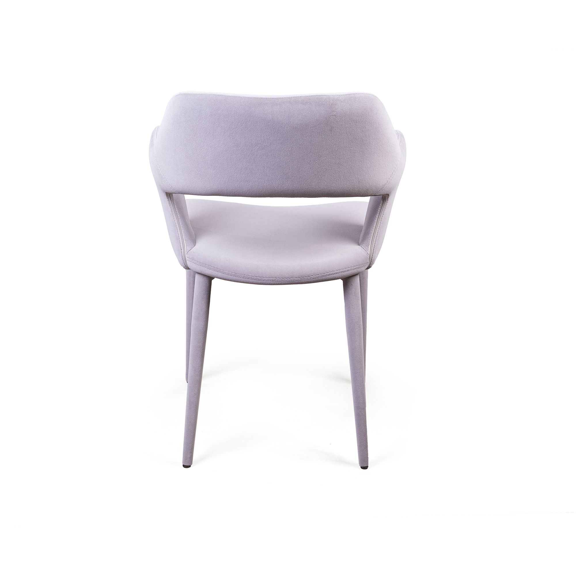 Стул Вудди, бархат серый