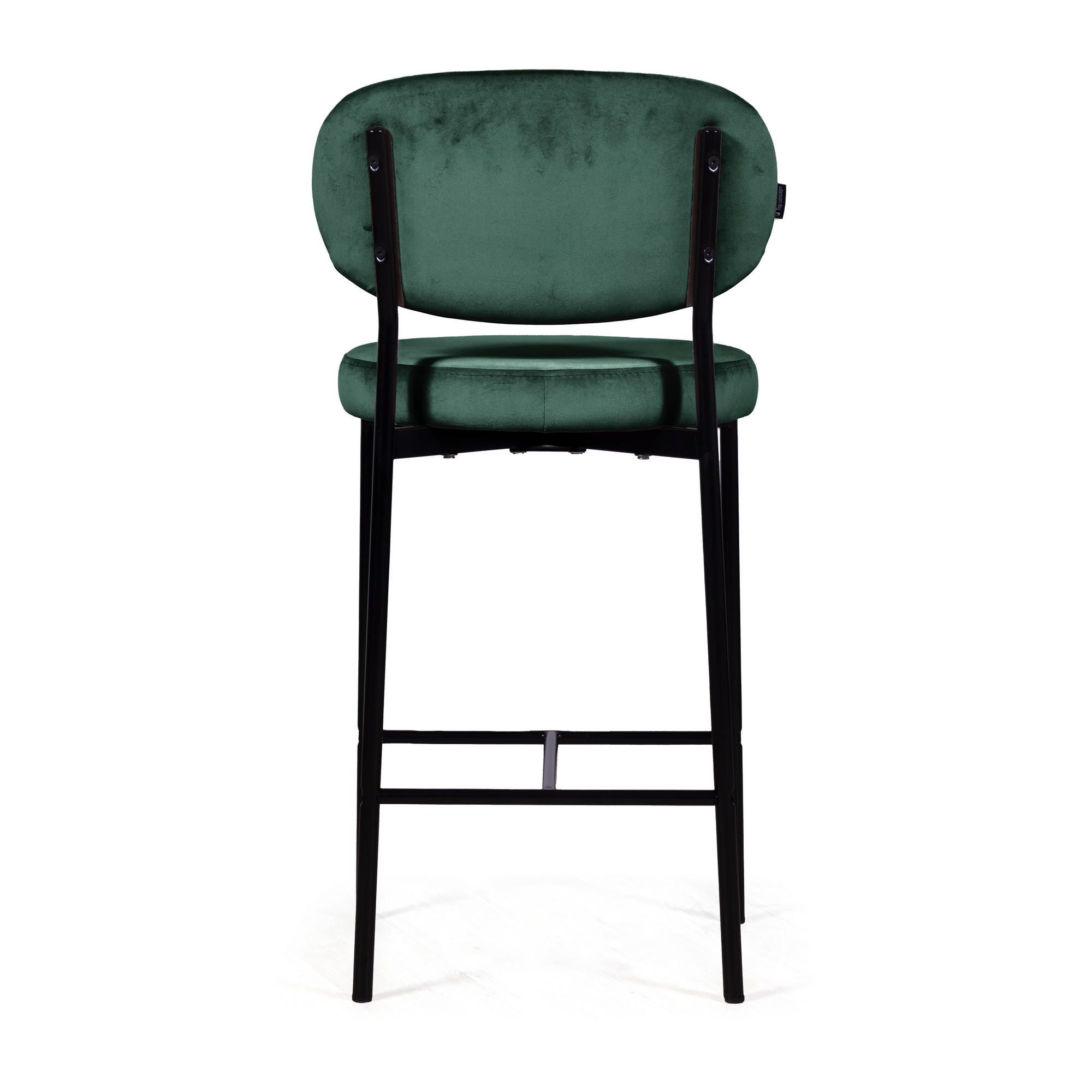 Стул полубарный Mason, бархат зеленый 19