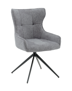 Стул Carlene вращающийся серый