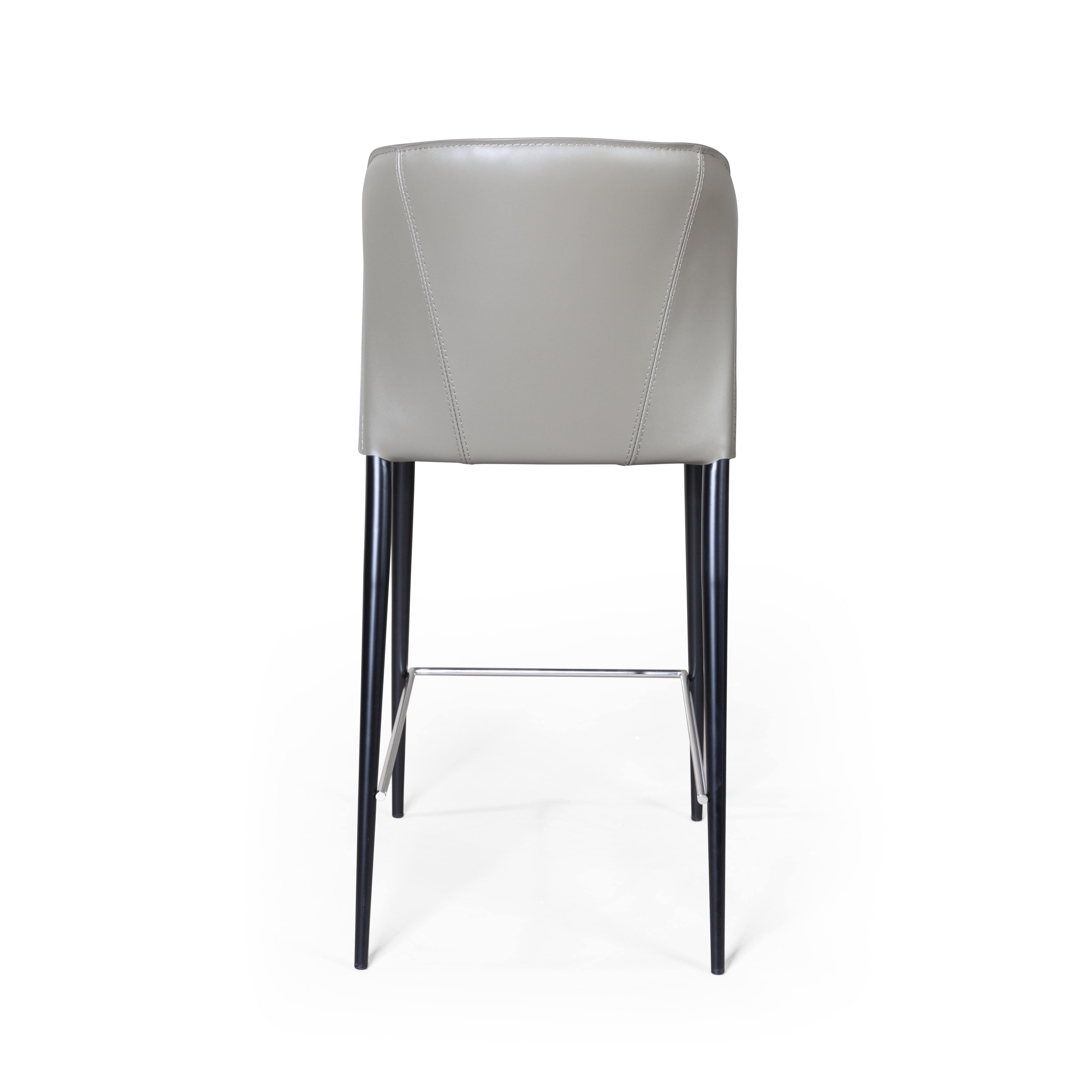 Стул полубарный Альберт, кожа тауп