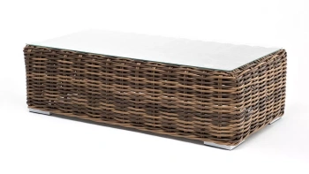 "Палермо" журнальный столик из искусственного ротанга, цвет соломенныйцвет соломенный