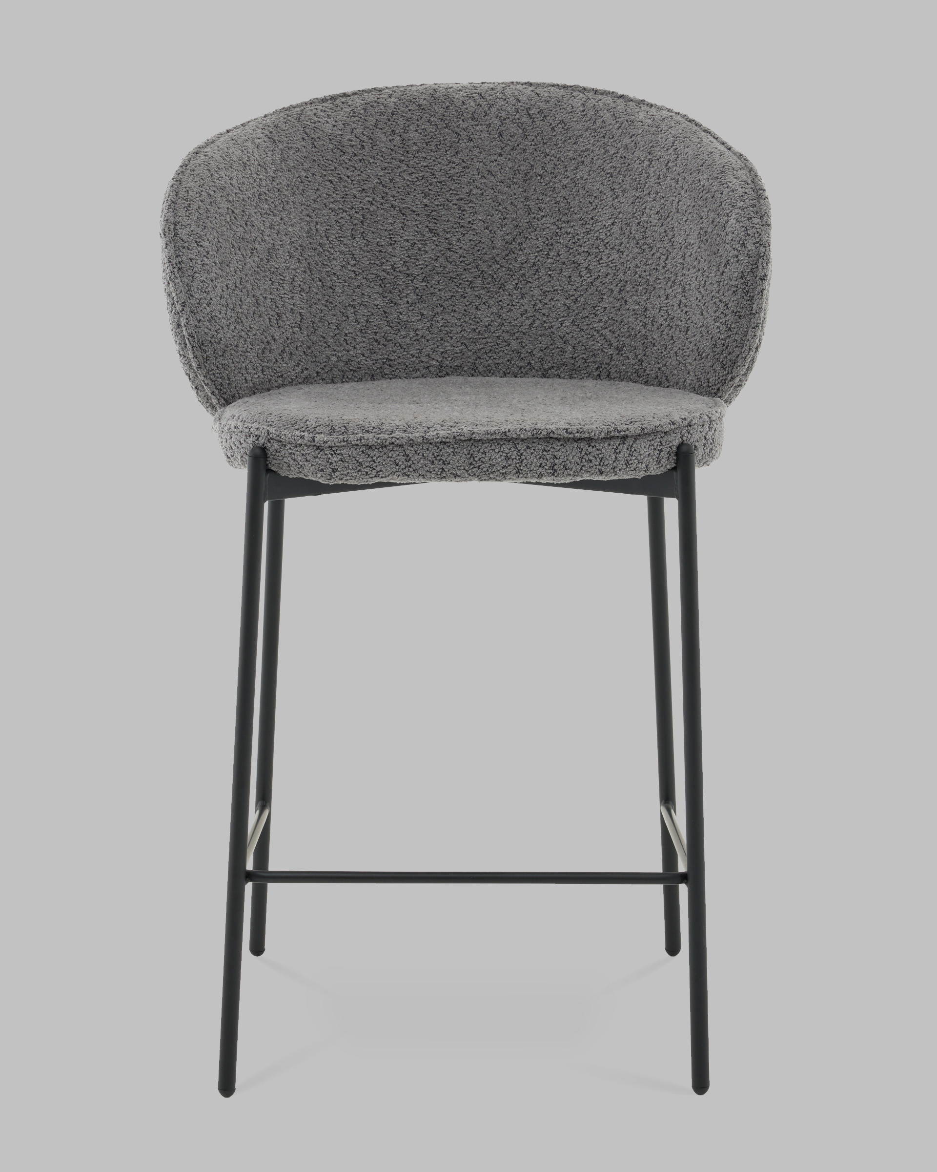 Стул полубарный Тисдейл букле темно-серый