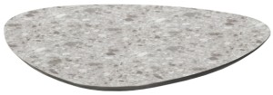 Столешница каплевидная Compact Laminate для подстолья Tripe Maxi зернистый