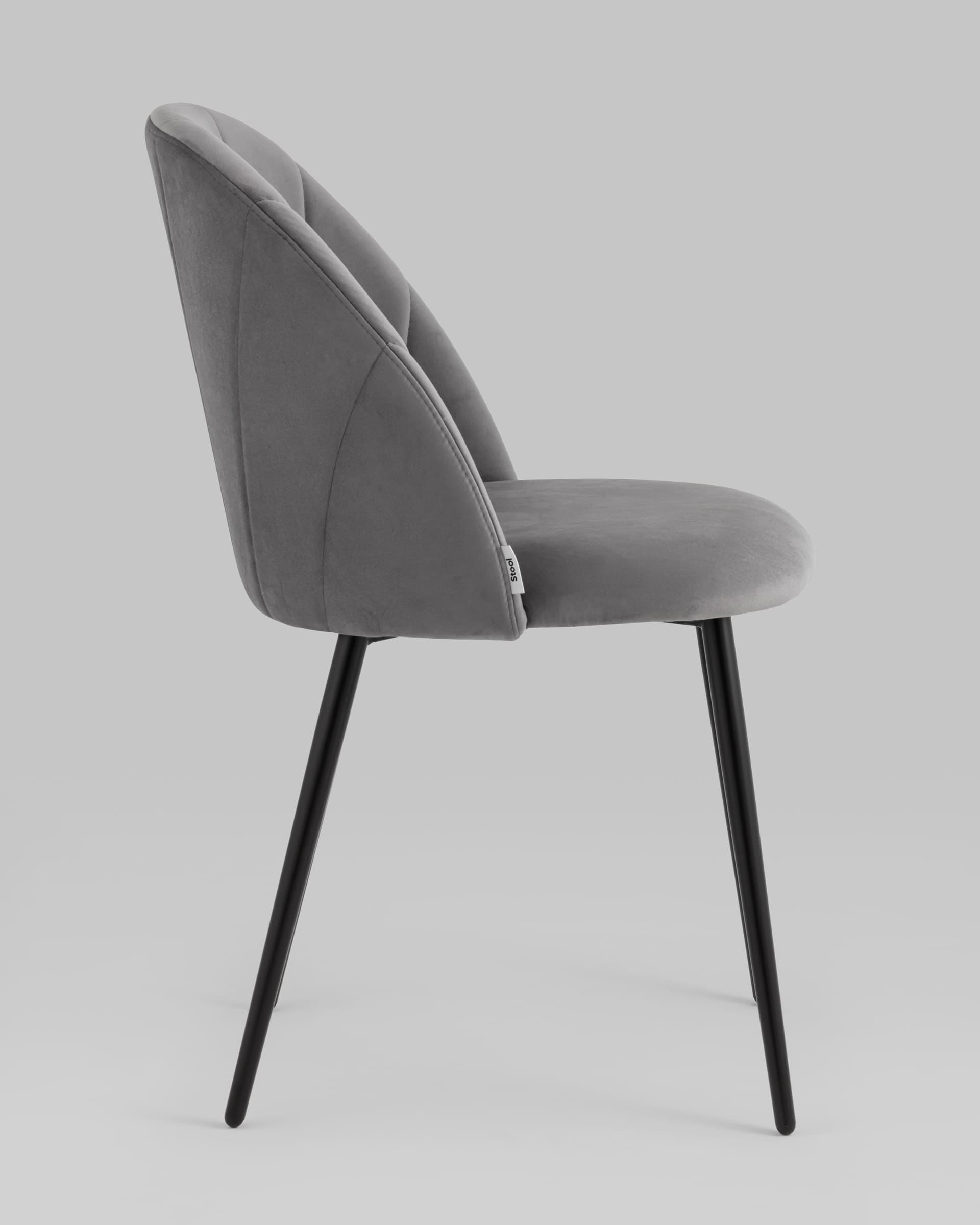 Стул Логан NEW велюр серый