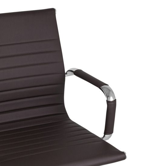 Кресло офисное TopChairs City S, коричневое