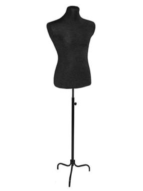 К-302-Е-(50)ВН Манекен портновский мужской демонстрационный (пластик) на черной вареной треноге
