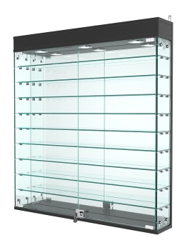 Витрина "АТРИУМ" настенная №4А-6, Черный