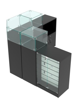 Комплект прилавков "ВАЛЕНТИНО" №13, Черный