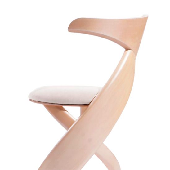 Стул Virtuos, береза выбеленная/ белый